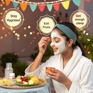 How to maintain glowing skin throughout Navratri celebrations?