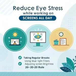 How to Reduce Eye Stress While Working on Screens All Day