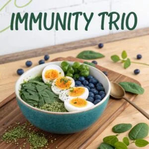 Moringa Spirulina & Egg White: Immunity Trio