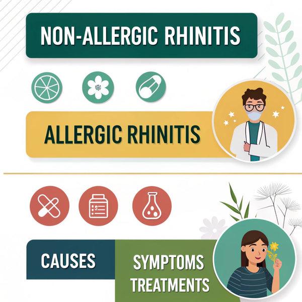Non-allergic rhinitis vs allergic rhinitis differences