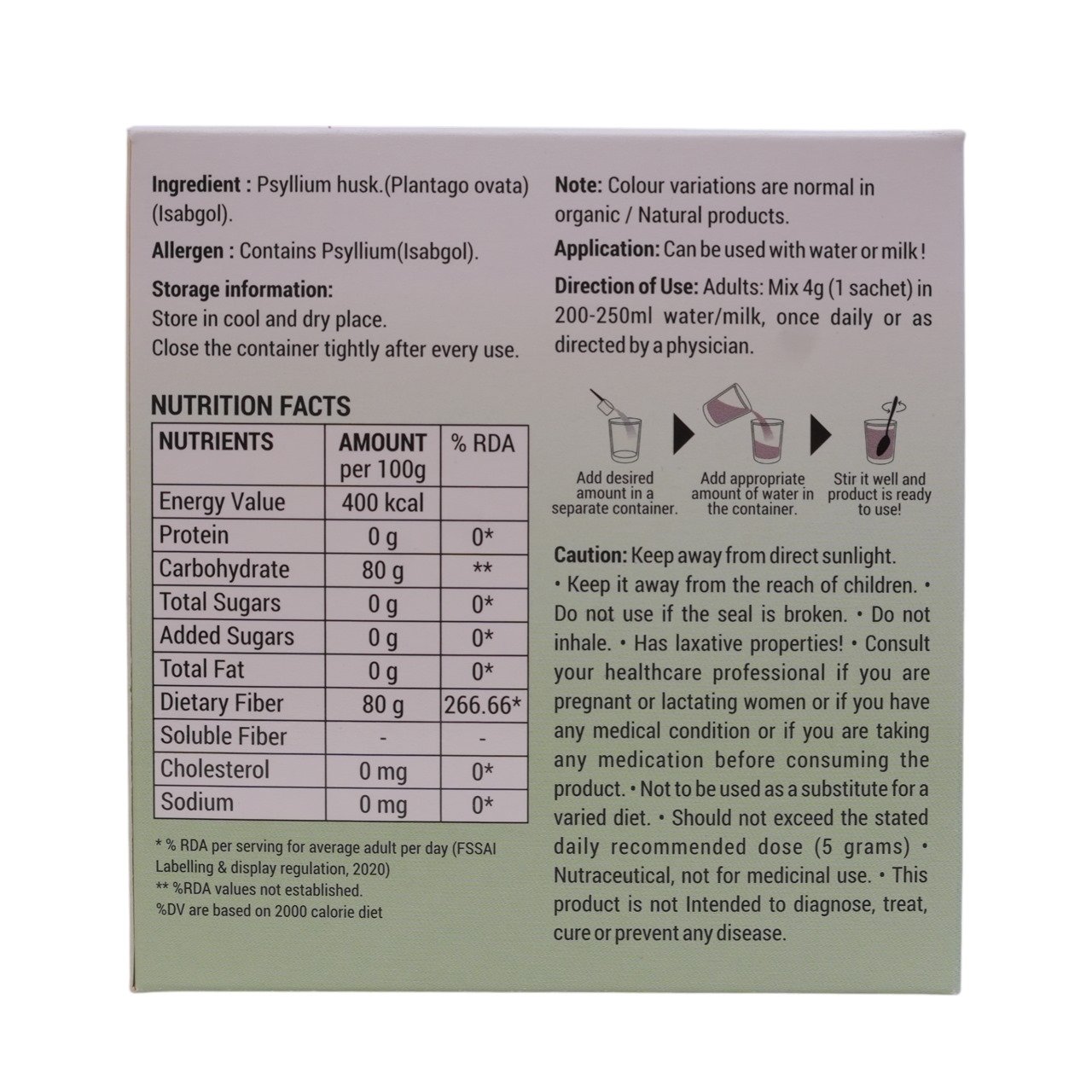 IZAG PSYLLIUM HUSK (ISABGOL)