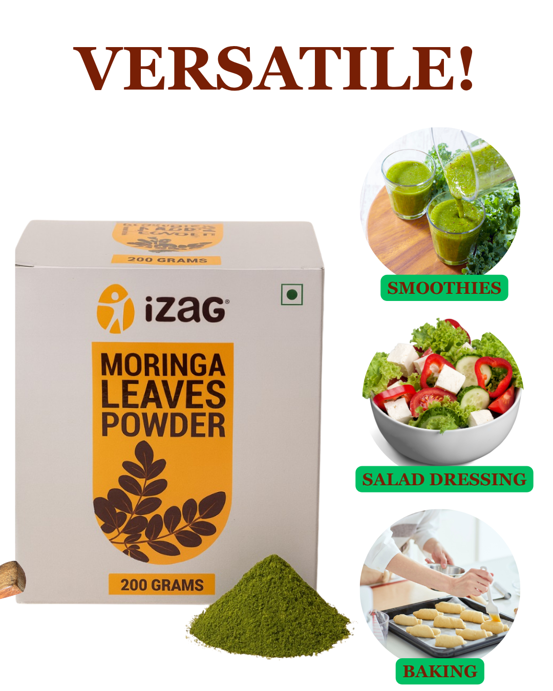 iZaG Moringa Leaves Powder 200 GRAMS - Image 6