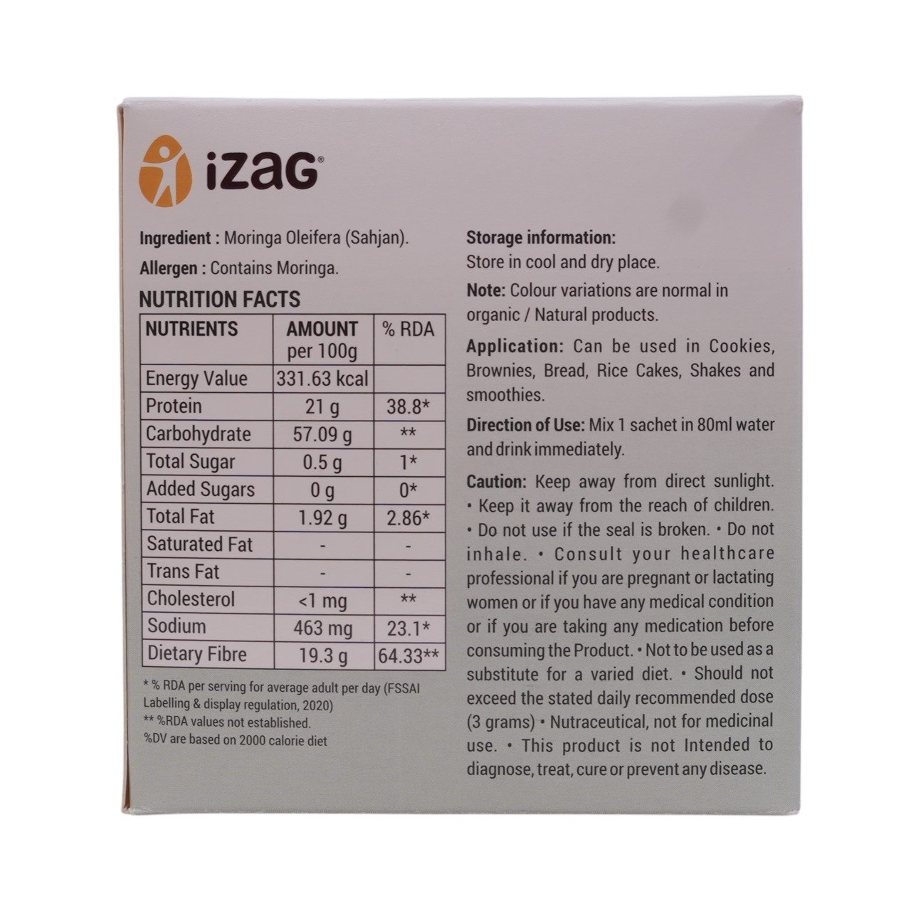 IZAG MORINGA LEAVES POWDER